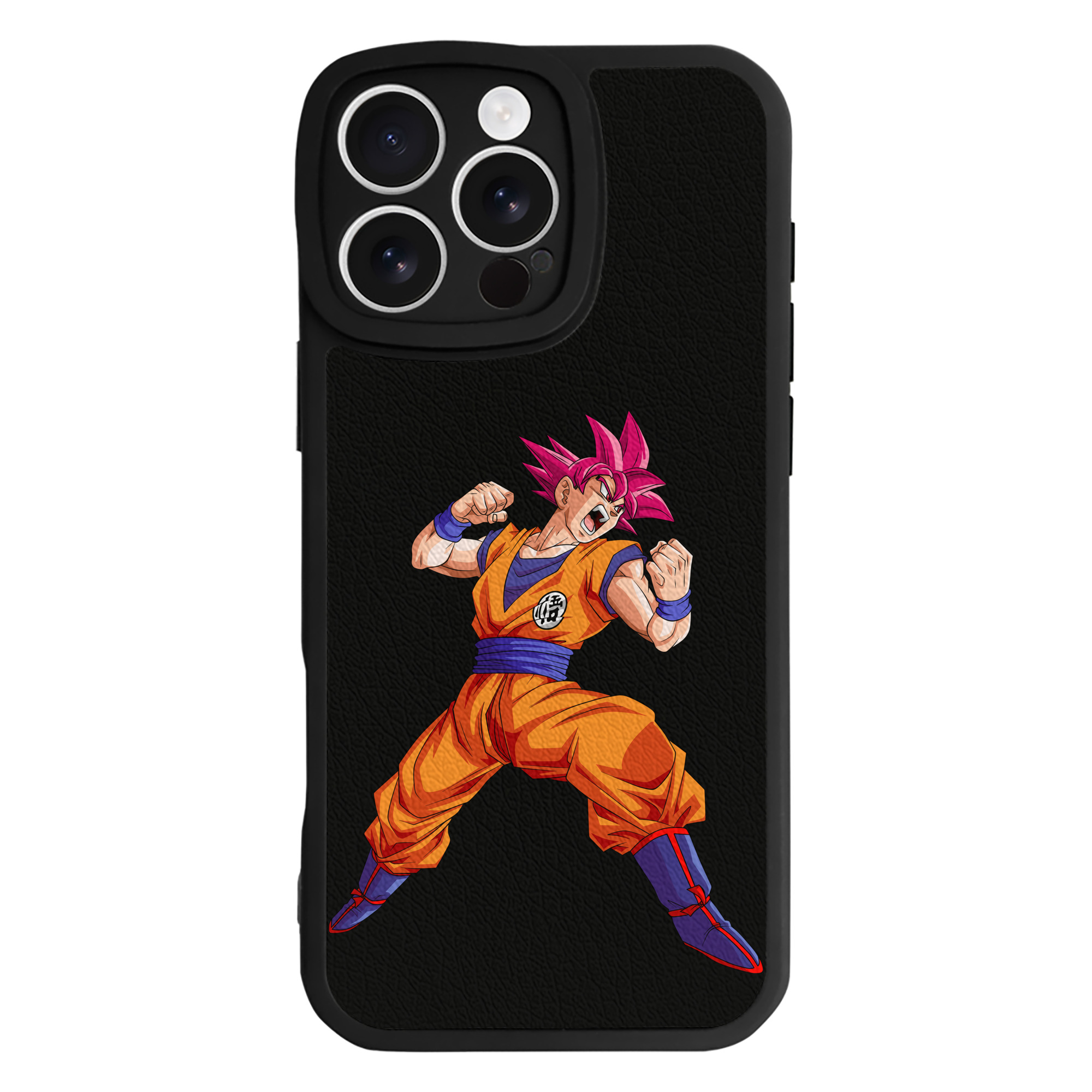 （画像用） ドラゴンボール 孫悟空（そん ごくう）Son Goku カカロット DRAGON BALL Kakarotto 【iPhone 16シリーズ対応】シリコンスマホケース（レザー調） 材質：シリコン